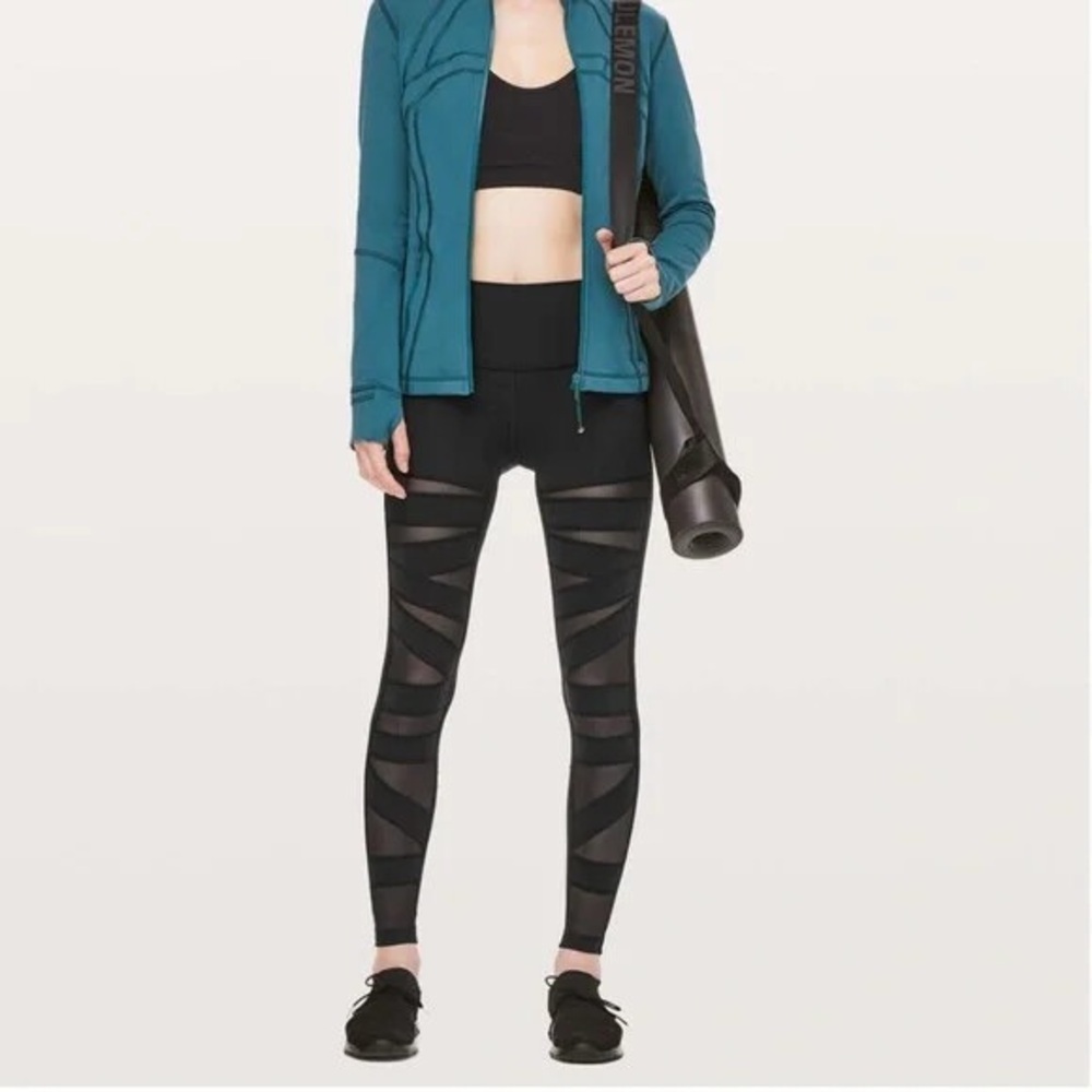 Lululemon Athletica Black Mesh Leggings